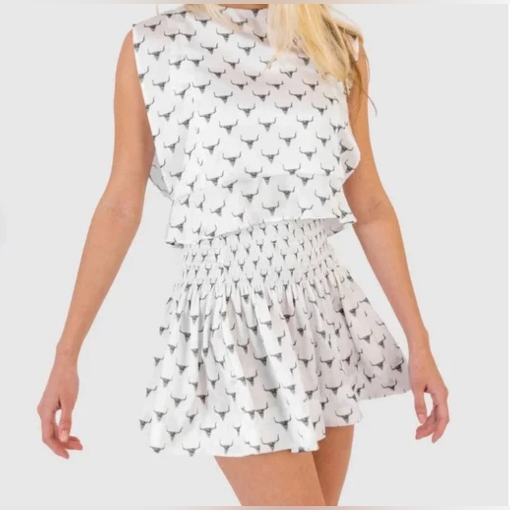 KOCH Erica Skirt in Longhorn Black and White